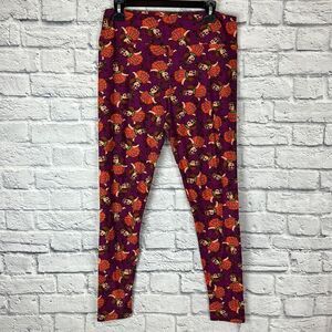LuLaRoe Leggings Halloween Pumpkin Size Tall&Curvy